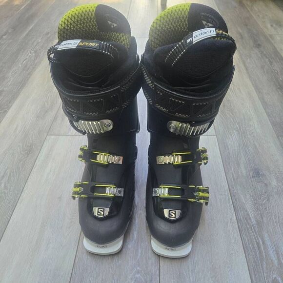 Salomon Quest Access 90 downhill ski boots QST black and neon yellow hike/ride main image 7